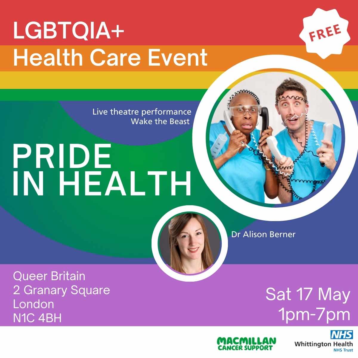 Macmillan and Whittington Health LGBTQIA+ Health Care Event